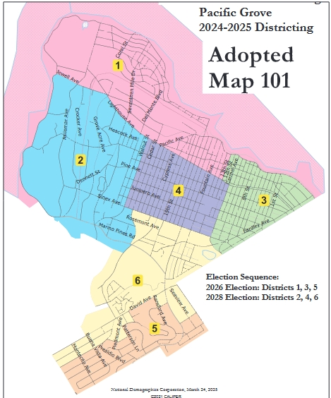 Pacific Grove District Voting Map